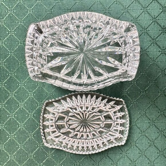 Vtg Cut Crystal Vanity / Trinket Box Made in Germany - Picture 3 of 4